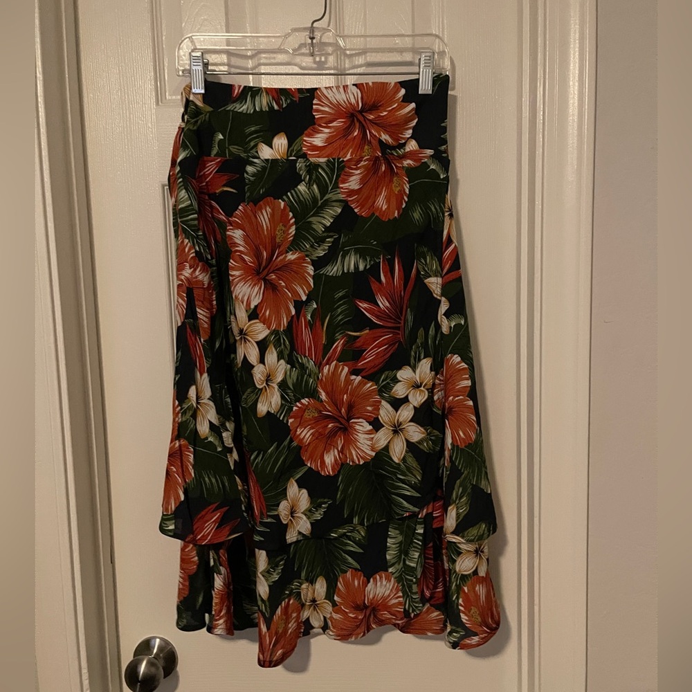 NWT For Days Wrap Tie Floral Skirt
